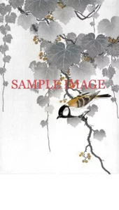 IMAGEN DE TRANSFERENCIA DE CALCOMANÍAS PARA MUEBLES A5 VINTAGE ORIENTAL BIRD & BRANCHES IP CYCLE DIY - Imagen 1 de 1