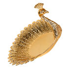 Zinc Alloy Peacock Fruit Bowl Dinner Party Jewelry Tray Vanity