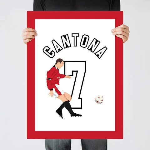 Cantona Chip Goal, 1996-1997 Manchester United Print/Poster/Wall-Art [Part 1/3] Cover