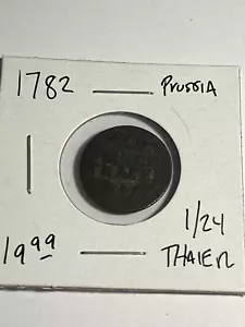 1782 Germany (Prussia) 1/24 Thaler - Picture 1 of 2