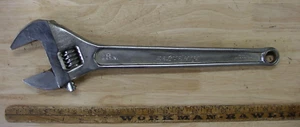 Vntg Proto Challenger 4018L 18" Clik-Stop Adjustable Wrench,2-1./8" Cap. ,XLINT - Picture 1 of 16