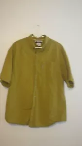 Camicia Columbia Uomo Casual Manica Corta S/S Bottone Fr Grande Lg L Verde Check - Foto 1 di 9