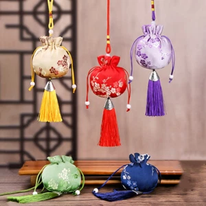 1Pc Sachet Bag Drawstring Storage Bag Jewelry Gift Packing Empty Bag Pouches - Picture 1 of 19