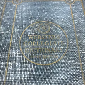 Webster's New International Dictionary Fifth Edition 1942 Vintage Thin Paper - Imagen 1 de 16
