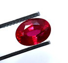 1.90 Ct Natural Mozambique Red Ruby AGL Certified Oval Cut Loose Rare Gemstone