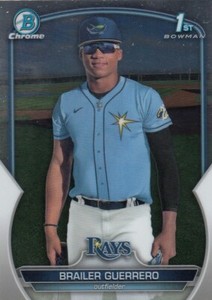 BRAILER GUERRERO BOWMAN CHROME PROSPECTS 1ST ROOKIE CARD RC RAYS #BCP-240 2023