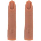  2 Pieces Acrylic Practice Finger for Nails Bendable Manicure