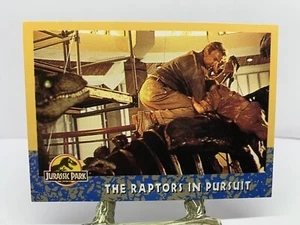 1993 TOPPS JURASSIC PARK Card - #67 The Raptors In Pursuit - Picture 1 of 4