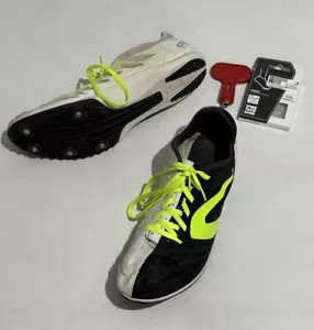 Men’s DECATHLON KALENJI AT Mid Sprint Running Spike Shoes UK9.5 Black & White - Foto 1 di 8