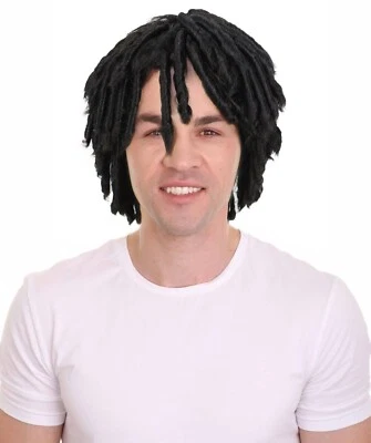 Peluca Dreadlock de músico jamaicano-británico para hombre adulto, gorra sin tapa, HM-1631 Foto 1 de 4