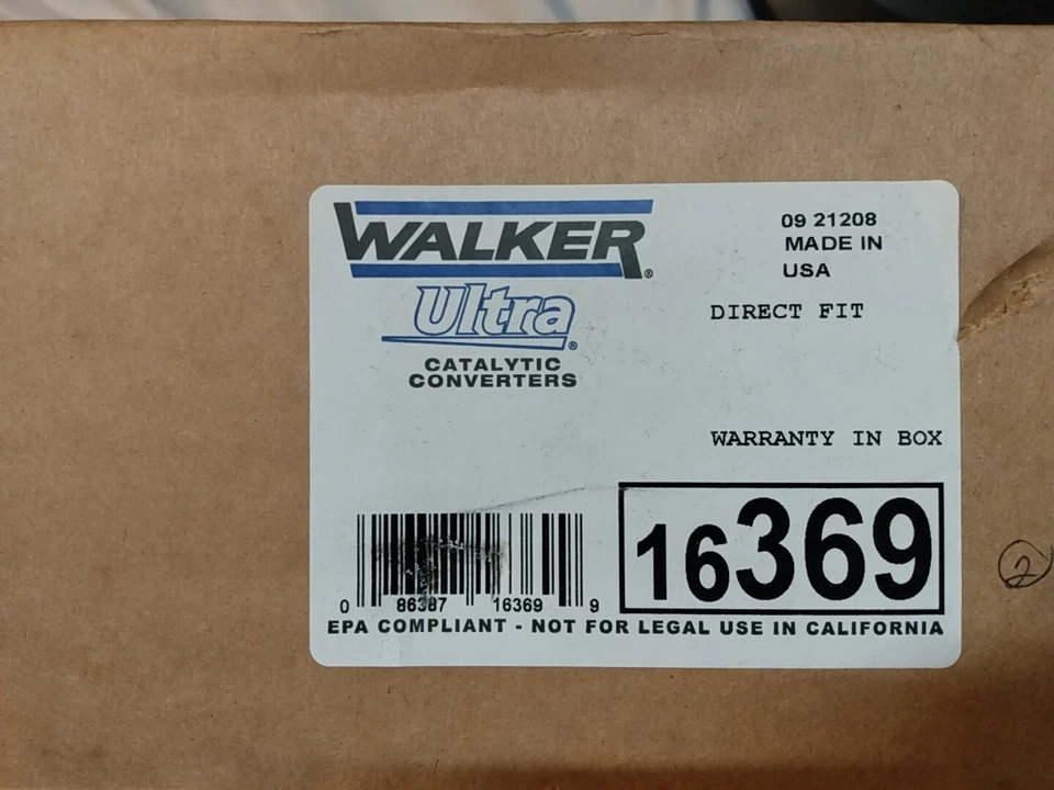 Catalytic Converter- Walker Ultra 16369 Direct Fit select Honda Accord, Acura... - Image 1 of 3