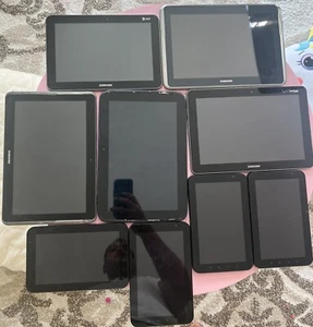 9 Unit Samsung Galaxy Tab. Used , Not Tested As Is - Picture 1 of 11