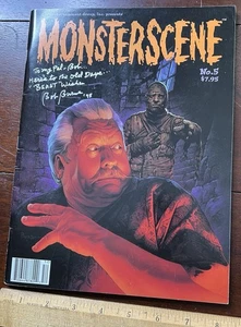 Bob Burns Autographed Copy MONSTERSCENE, 1995 Magazine No.5, - Imagen 1 de 10