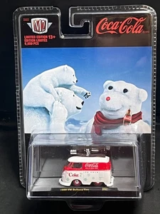 M2 MACHINES 1960 VW DELIVERY VAN COCA-COLA LIMITED EDITION DISPLAY CASE R/RIDERS - Picture 1 of 2