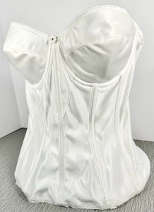 DOMINIQUE Juliette strapless longline corset size 38C white bridal bra sexy - Picture 1 of 10