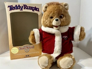 Vintage 1985 WOW Worlds of Wonder TEDDY RUXPIN orso parlante, NON funzionante con scatola - Foto 1 di 14