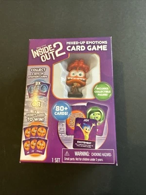 Disney Inside Out Mixed-Up Emotion Card Game 1 Set with Collectible Figure - Image 1 of 4