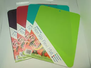 NEAT IDEAS Flexi Mat non slip chopping board 4 colours fish, meat, veg - Picture 1 of 2