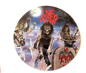 Pegatina Slayer Live Undead años 80 vintage - Imagen 1 de 2