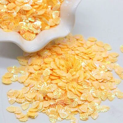 Sea shell Sequins  - 7mm PVC Loose Sequin Glitter Paillettes Nail Art Manicure - Image 1 of 4