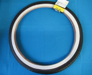 Kenda Bicycle 20" x 1.75" Street Tread Tire (47-406) White / Black - 1 Only- New - Picture 1 of 8