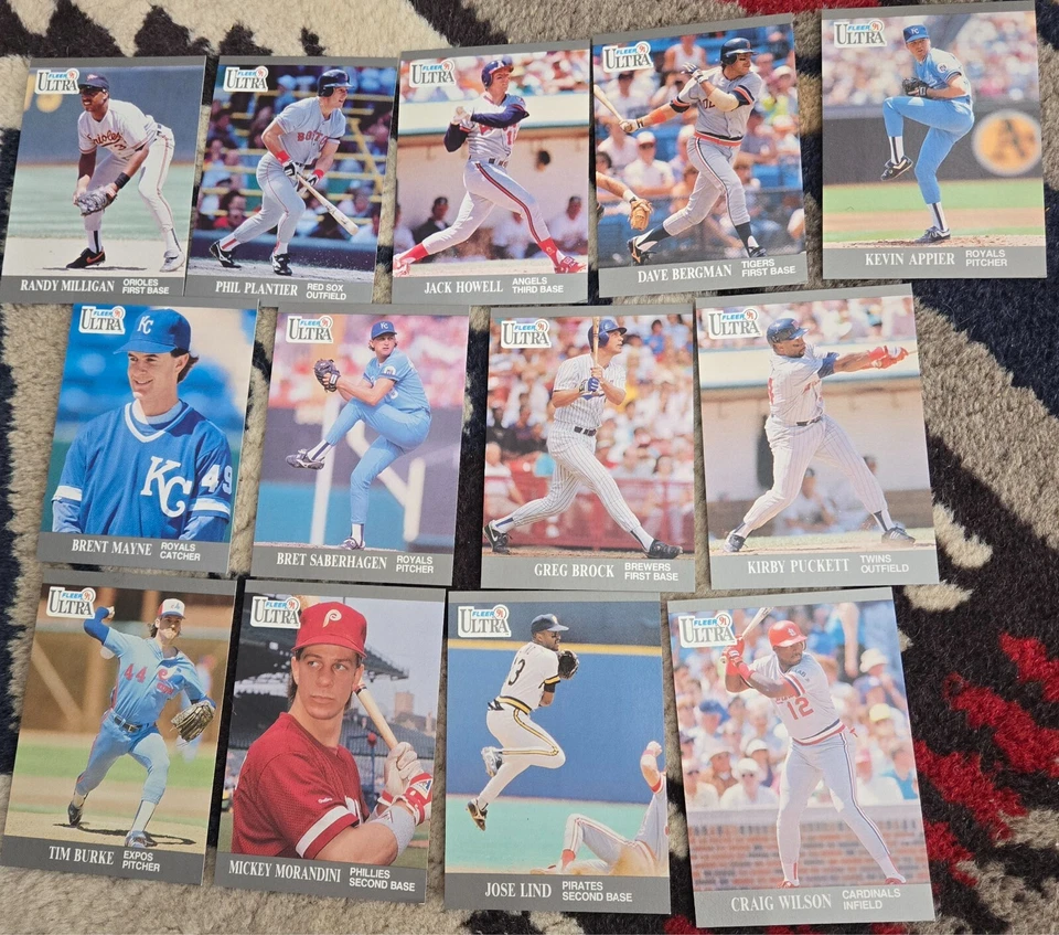 1991 Fleer Ultra Baseball Cards select cards to complete your set - Image 1 of 1