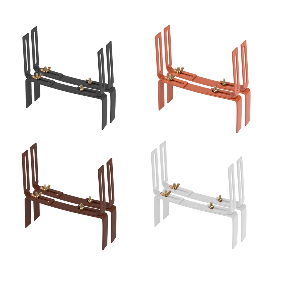 BIGDEAN H-Form Balkonkastenhalter Blumenkasten Halterung für Pflanzen Mauer - 4 Farben