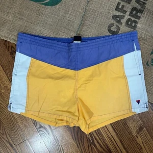 Vintage Jantzen Swim Trunks Mens 38 Colorblock Pockets Lined Colorful USA Made - Picture 1 of 20