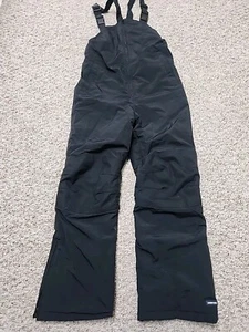 Lands End Snow Pants Grow A Longs Size 12 Black Kids Unisex Bib Overall Ski - Picture 1 of 19