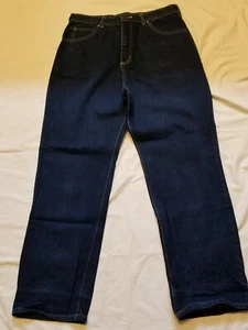Vintage Dark Blue Straight Leg Jeans Size 34 x 30 - Picture 1 of 5