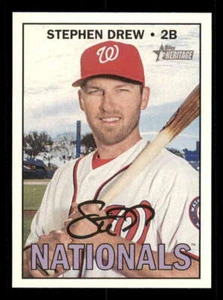 2016 Topps Heritage High Number #594 Stephen Drew NM-MT Nationals ID:19760 - Picture 1 of 1