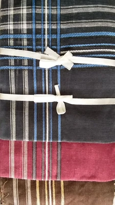 12 Pc Mens Handkerchiefs Hankies Hankerchiefs Cloths 100% Pure Cotton 13"x13" dd - Image 1 of 2