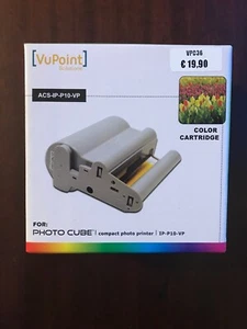Vupoint Color Cartridge For Photo Cube #45003 Ink & Paper Cartridge - Nuova- - Foto 1 di 7