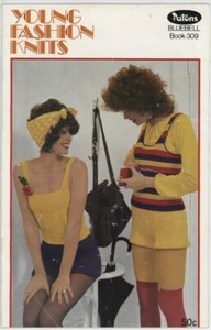 Patons Knitting Pattern Book 309 Vintage 1960s Bluebell Ladies Retro Style 5 Ply - Picture 1 of 14
