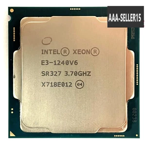 Intel Xeon E3-1240 V6 3.70GHz 4-Core 8MB LGA1151 Server CPU Processor SR327 72W - Picture 1 of 1