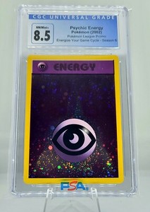 Pokémon Psychic Energy Holo League Promo 2002 "Energize Your Game Cycle" CGC 8.5