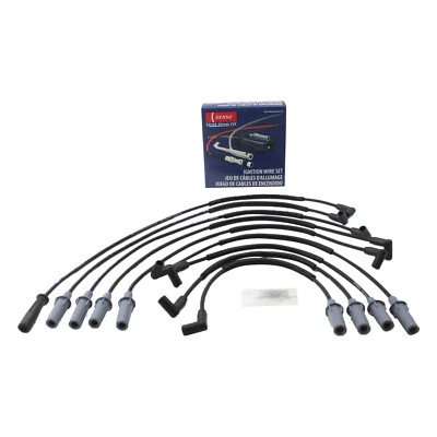 For Dodge B2500 D150 Dakota W150 W350 V8 7mm Spark Plug Wire Set Denso 671-8114 - Image 1 of 4