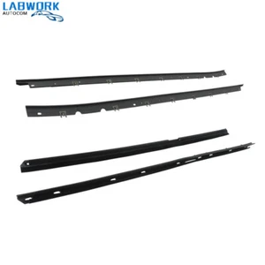 Fit For 90-1996 Chevy Corvette 4pcs Window Sweep Weatherstrip Felt Seal Kit Set - Picture 1 of 15