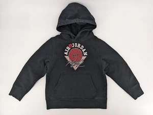 Nike Air Jordan Flight Big Kids Black Fleece Pullover Hoodie Size S (8/10) - Picture 1 of 9