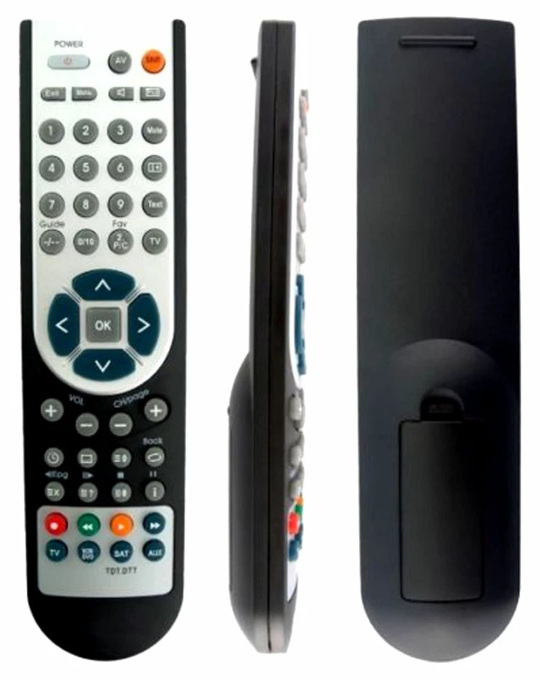 TELECOMANDO UNIVERSALE 4IN1 TELEVISORE TV DVB-T DIGITALE TERRESTRE SAT DVD A - Immagine 1 di 1