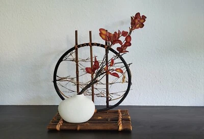 Ikebana, Japanische Vase,  Teelichthalter, Dekoration, Geschenk  - Bild 1 von 4