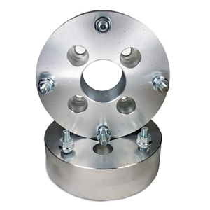 4x4 to 4x110 US Wheel Adapters 2" thick 12x1.5 Studs 64mm Hub Bore 4-lug x 2 - Picture 1 of 4
