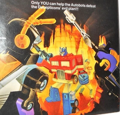 Transformers 1985 ATTACK of the INSECTICONS choose your own adventure BOOK fate - Image 1 of 4