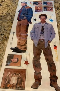 2001 NSYNC WINTERLAND JUMBO STICK UP PRINT SHEET POSTER/ STICKERS - Picture 1 of 9