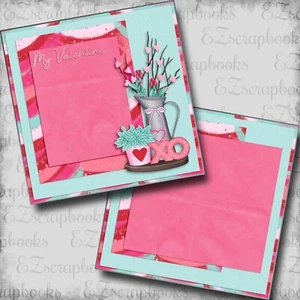 My Valentine NPM - 2 Premade Scrapbook Pages - EZ Layout 5909 - Photo 1 sur 2