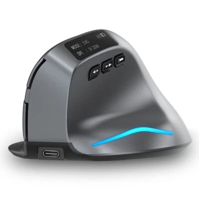 Wireless Mouse for LaptopBluetooth Mouse with LED Screen3200DPI Ergonomic Ver... - Image 1 of 4
