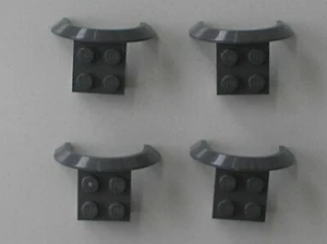 4 x LEGO Dark Bluish Gray Mudguard 4x2 1/2x1 2/3 50745 Set 7785 60214 60052 7898 - Picture 1 of 1
