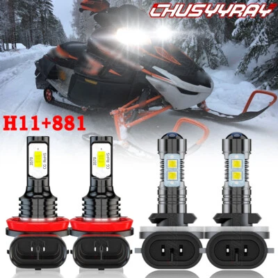 4x Bombillas LED para Arctic Cat Firecat 600 EFI Faro 2004 2005 2006 Foto 1 de 4