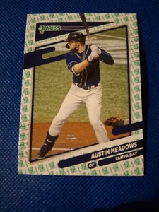 2021 AUSTIN MEADOWS DONRUSS LIBERTY BASEBALL CARD #118 EMOJI TB RAYS TIGERS - Bild 1 von 2