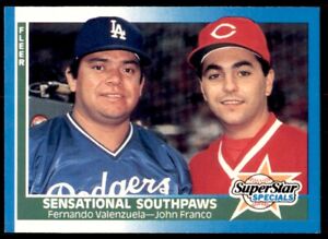 1987 Fleer Fernando Valenzuela/John Franco Los Angeles Dodgers/Cincinnati Reds